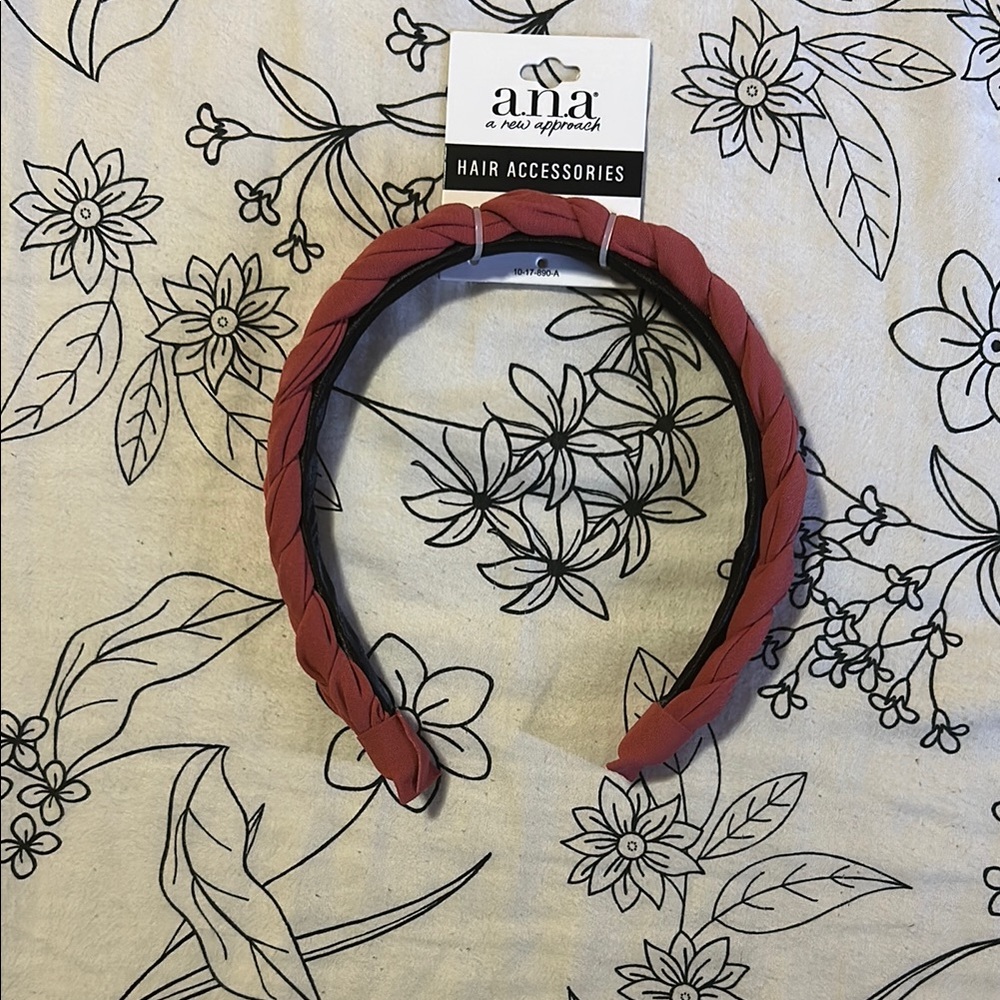 a.n.a Stylish Rust Red Braided Headband